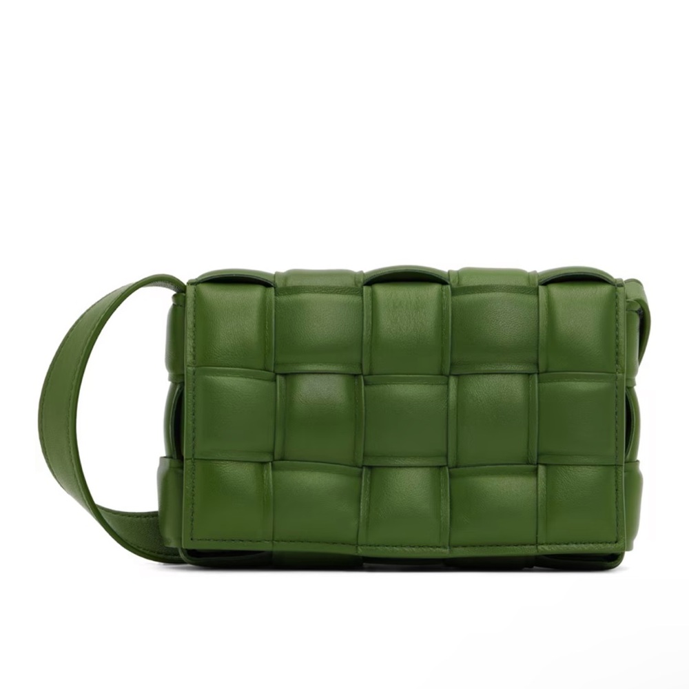 BOTTEGA VENETA
Green Small Padded Cassette Bag - NEW